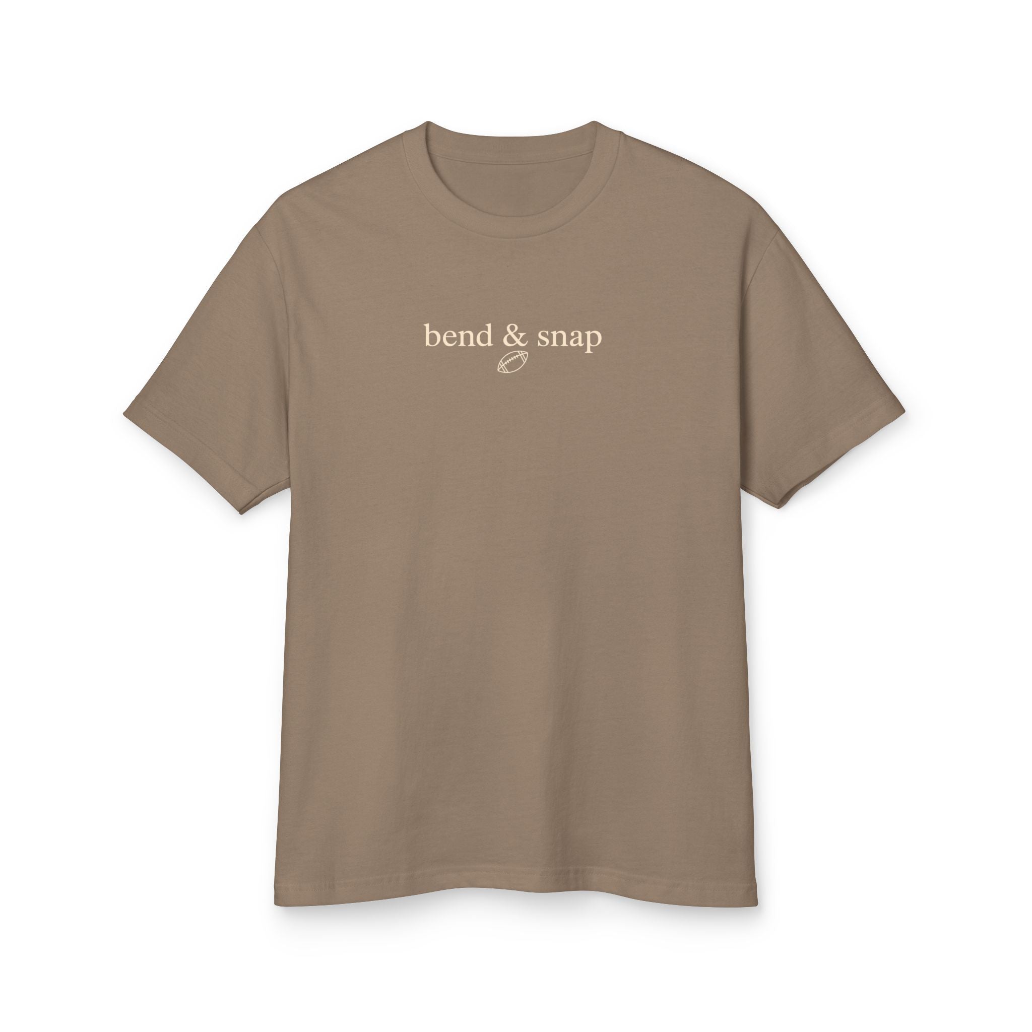 Adult Unisex Garment-Dyed Heavyweight Cotton Tee BEND & SNAP FOOTBALL