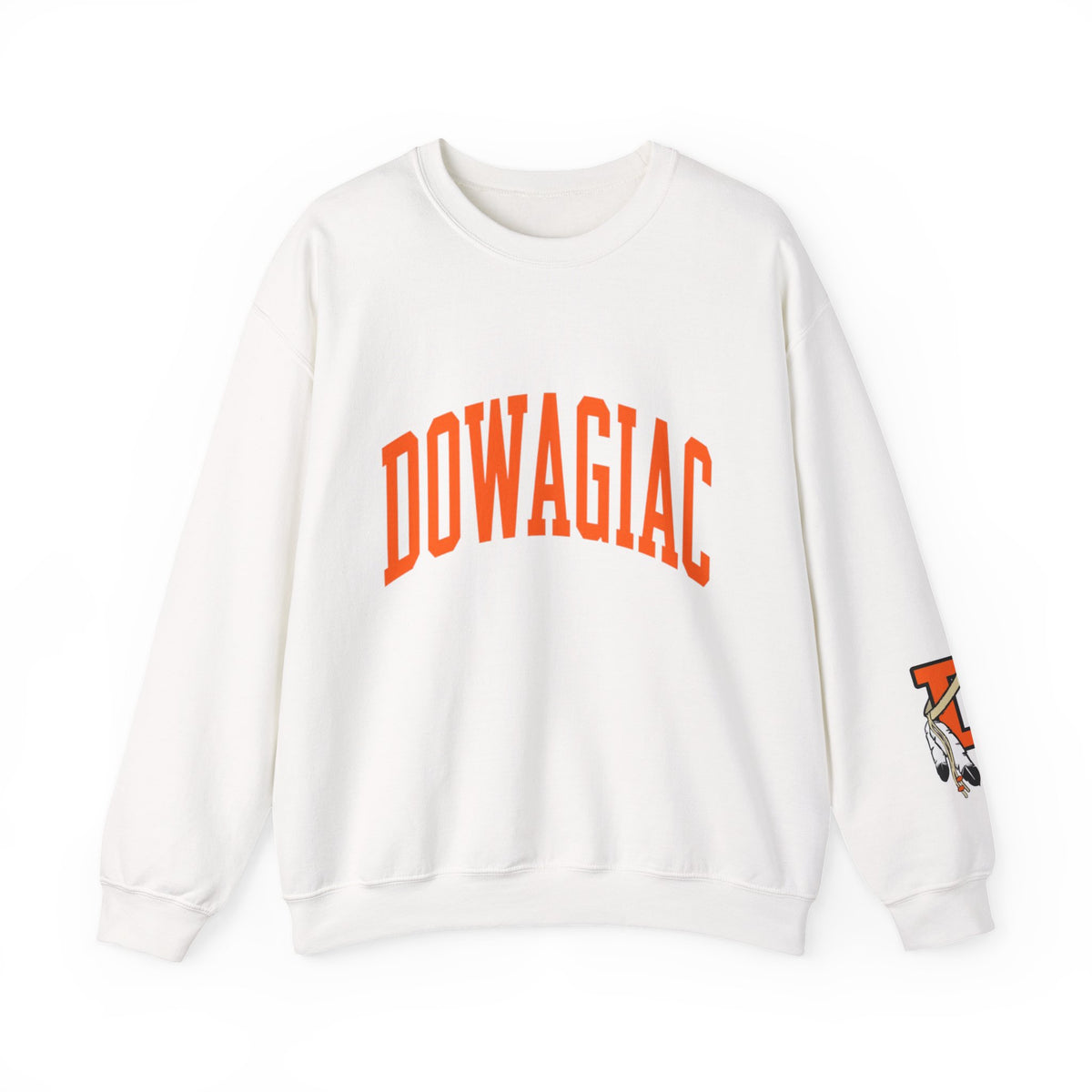 Adult Unisex DOWAGIAC with D logo sleeve Crewneck