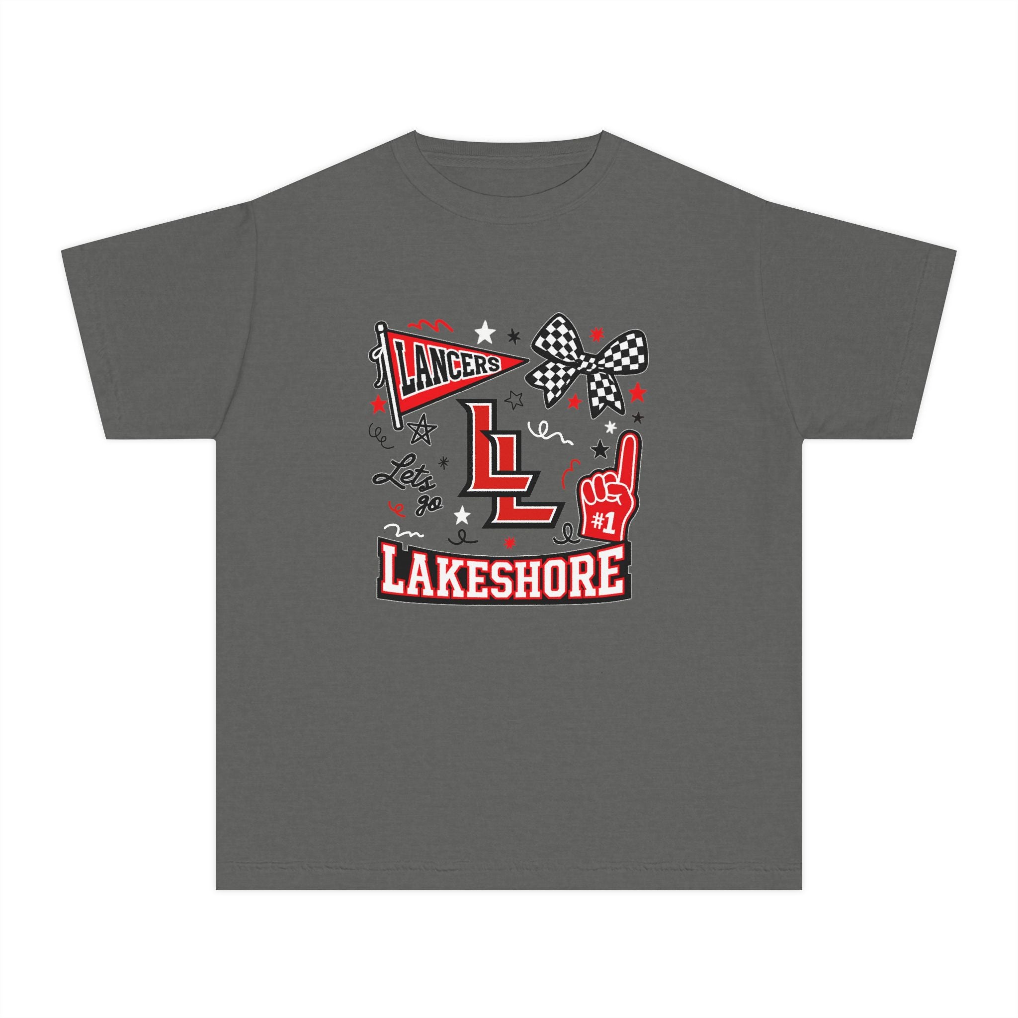 YOUTH Lakeshore Lancers School Spirit Midweight Tee