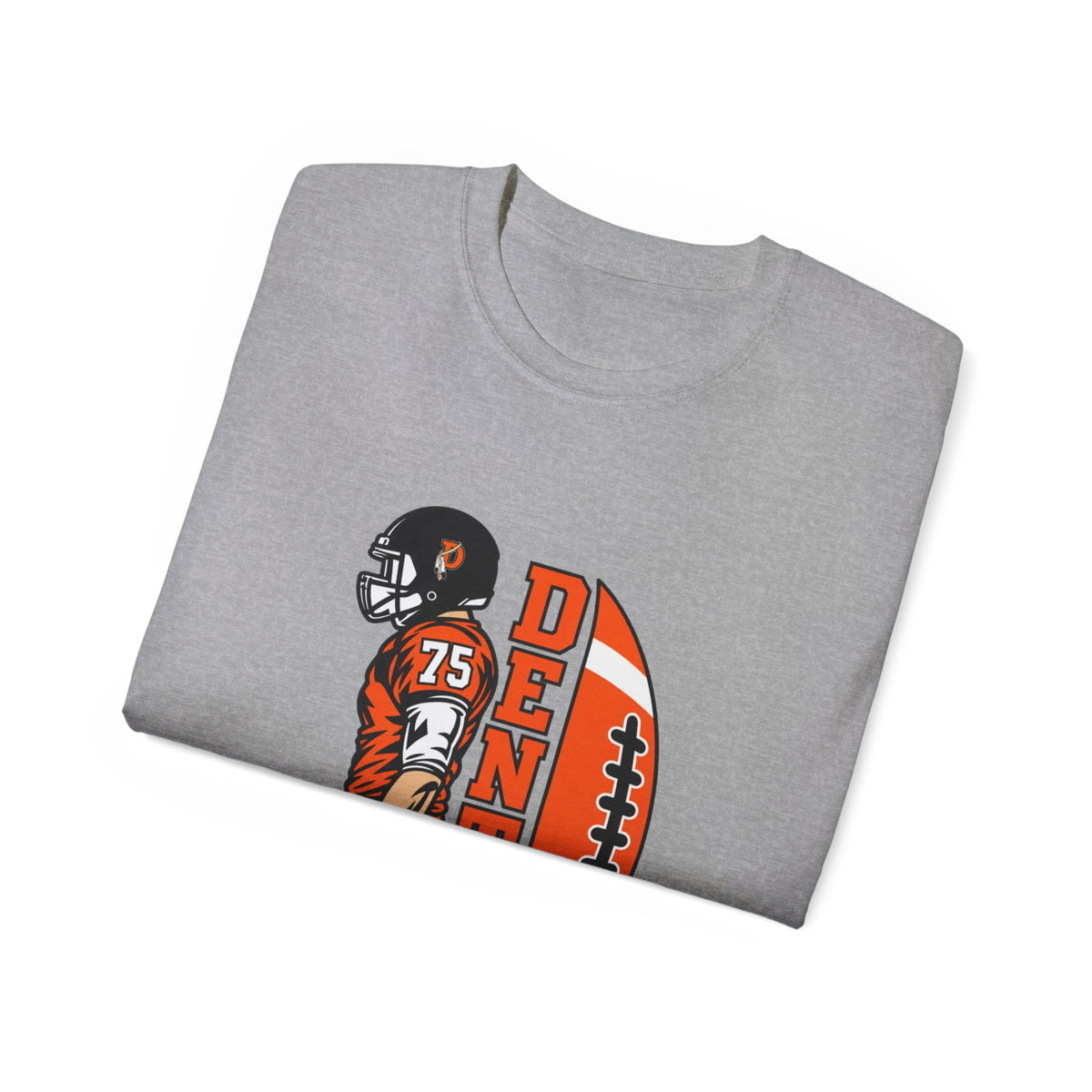 Denton Football Team Tee — Player & Football Graphic