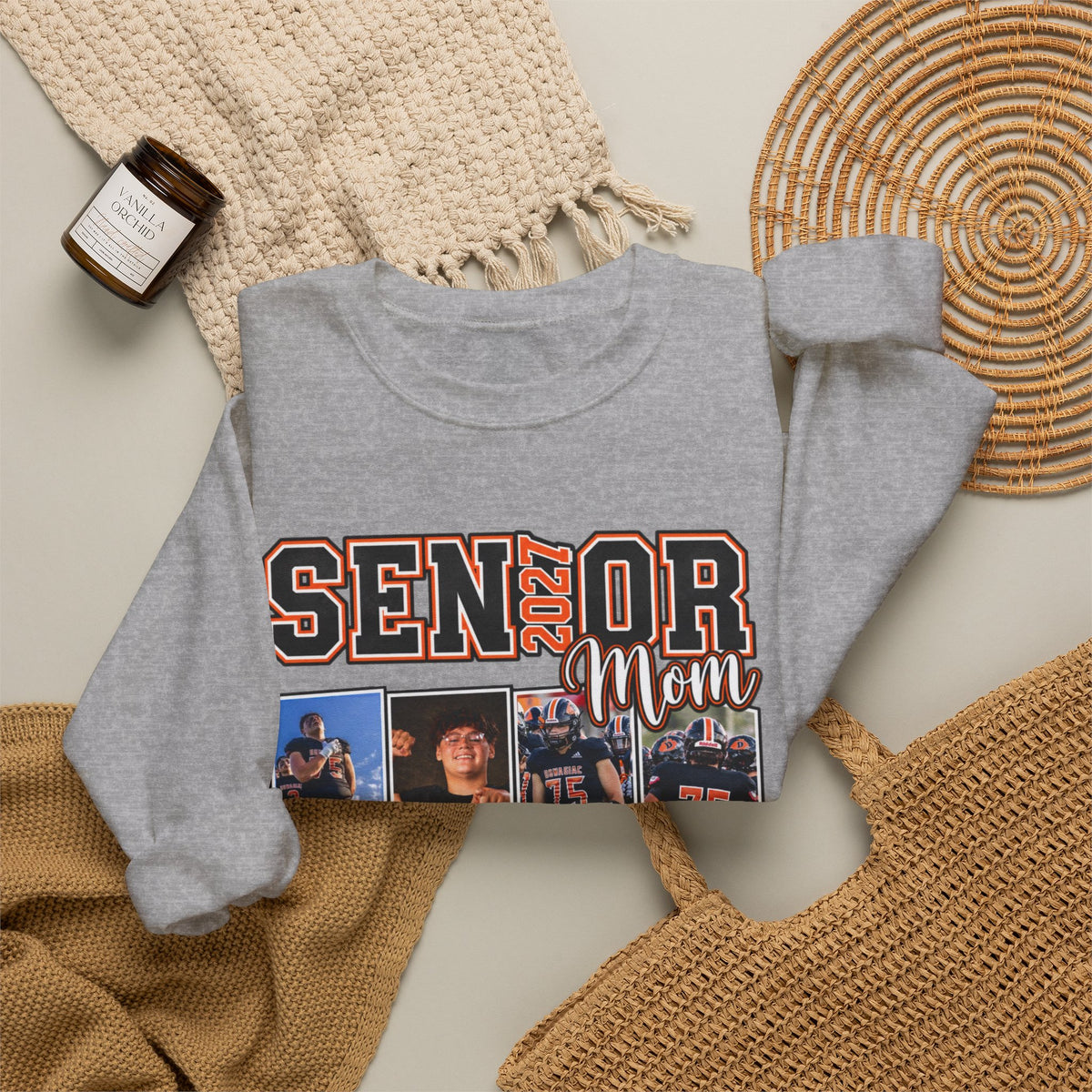Senior Mom Photo Collage Sweatshirt