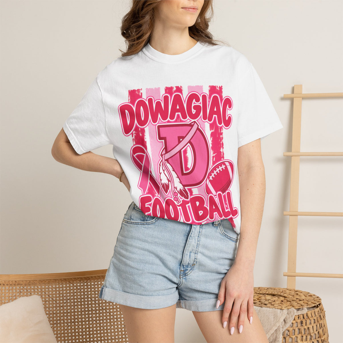 Adult Unisex Garment-Dyed T-shirt PINK OUT
