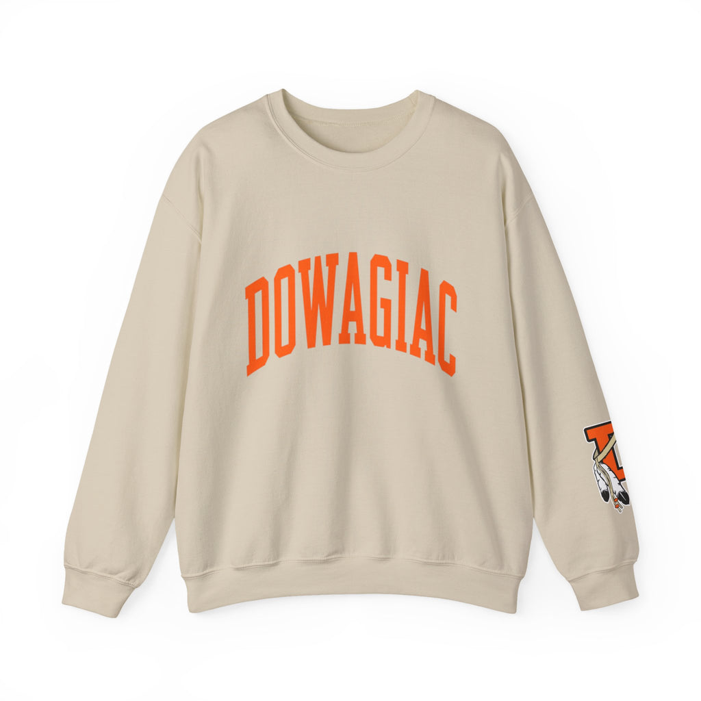 Adult Unisex DOWAGIAC with D logo sleeve Crewneck