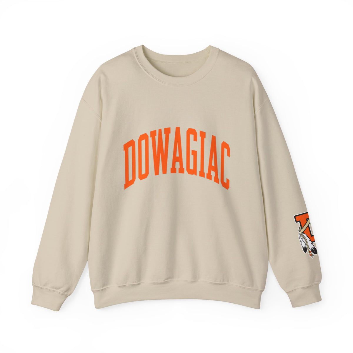 Adult Unisex DOWAGIAC with D logo sleeve Crewneck