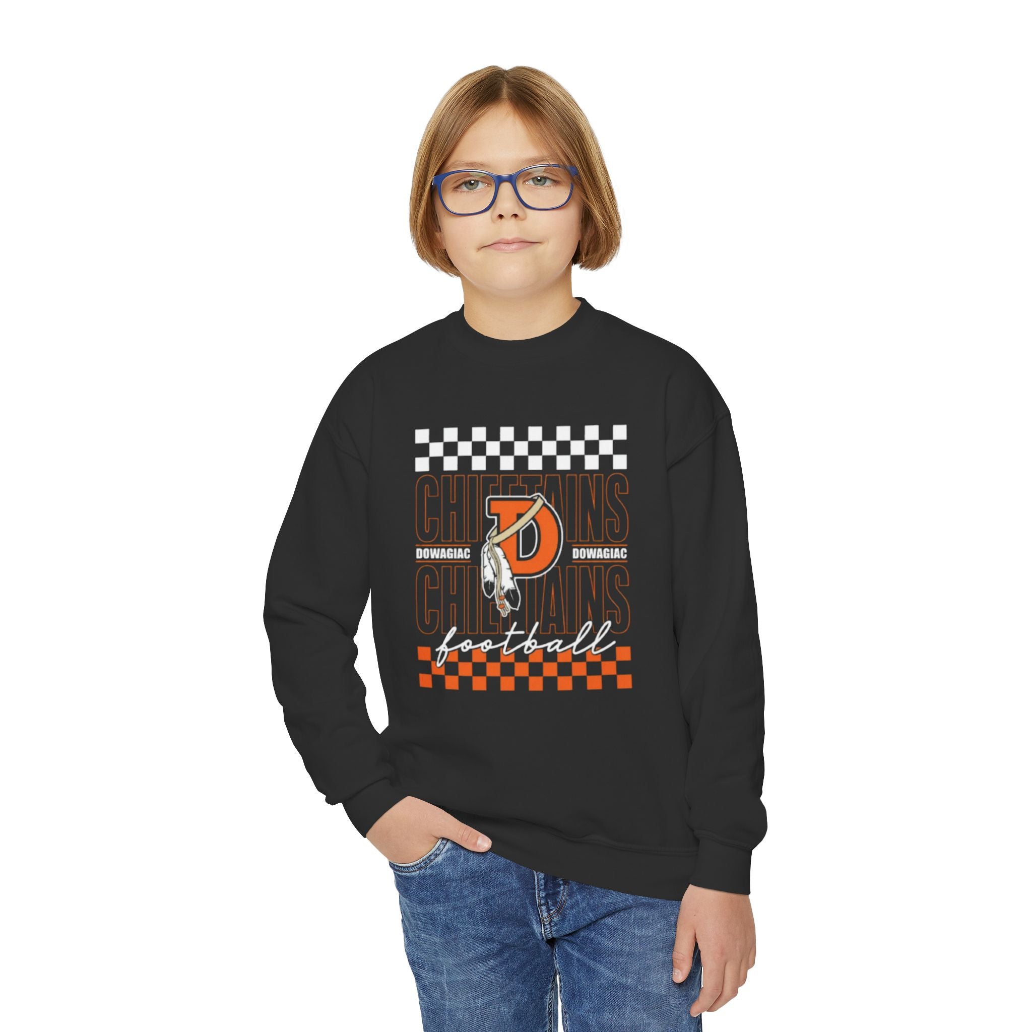 YOUTH Dowagiac Chieftains Crewneck Sweatshirt