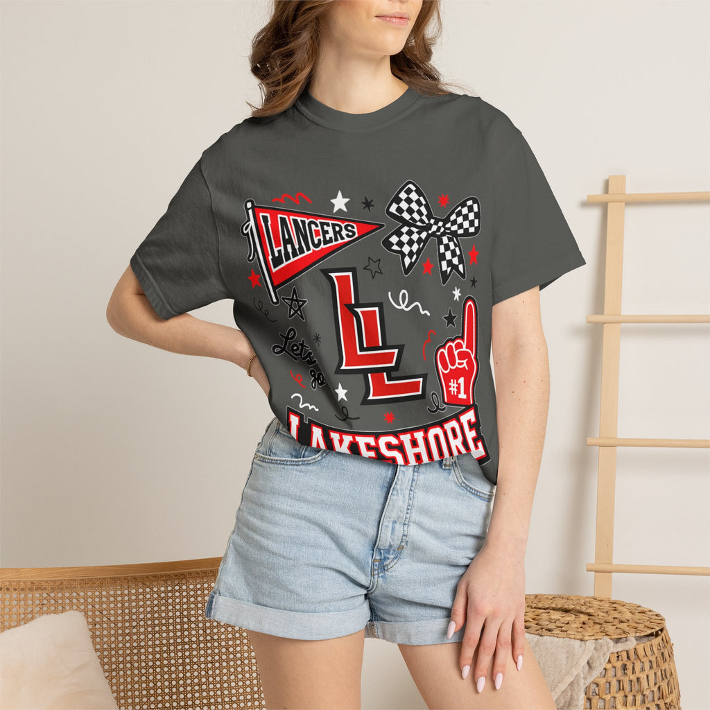 Lakeshore Lancers School Spirit Unisex Garment-Dyed T-shirt
