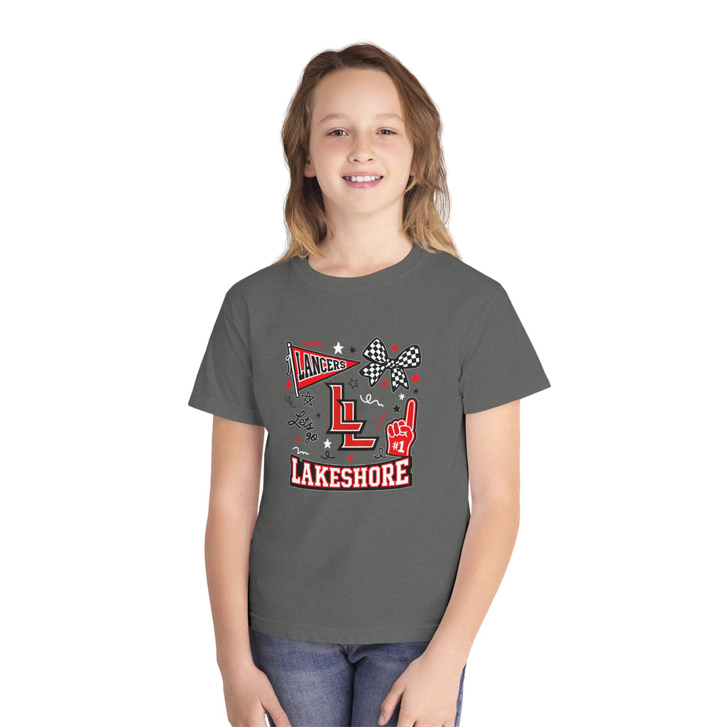 YOUTH Lakeshore Lancers School Spirit Midweight Tee