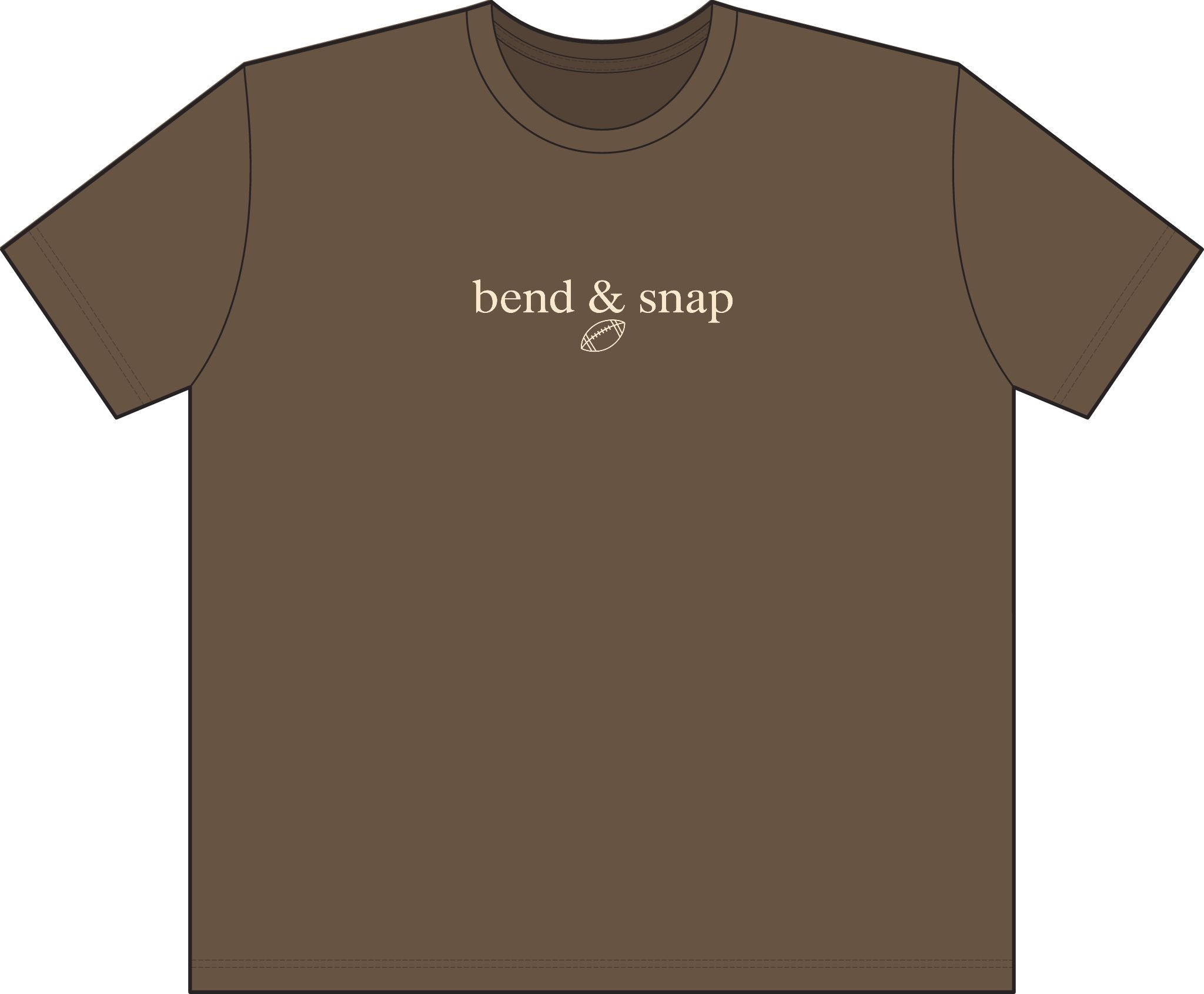 Adult Retro Street T-Shirt Short/Boxy Fit BEND & SNAP FOOTBALL