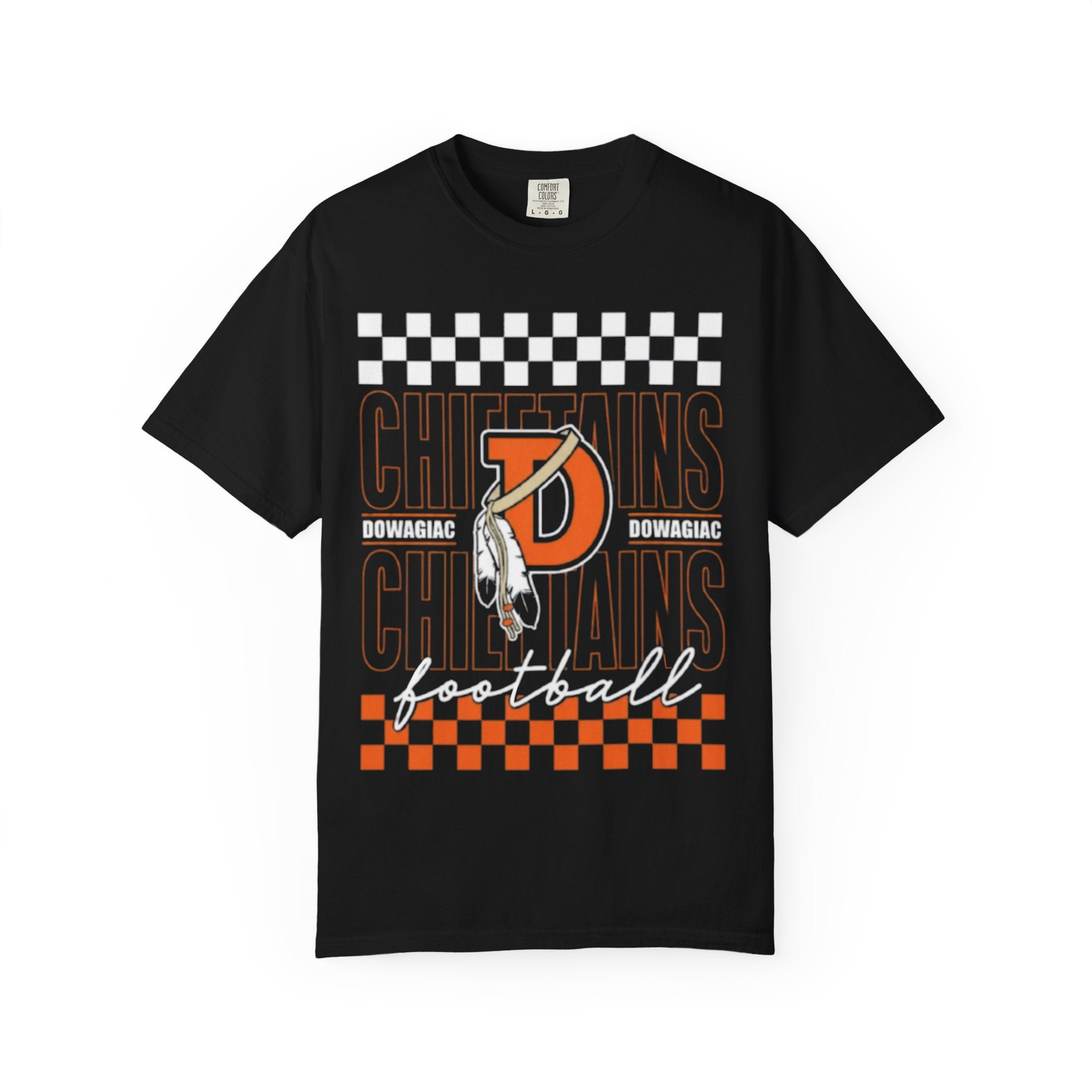 Adult Unisex DOWAGIAC Chieftains Football T-shirt