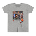 Senior Sister Youth Tee - Custom Player Number 75 Football Mom/Daughter Shirt