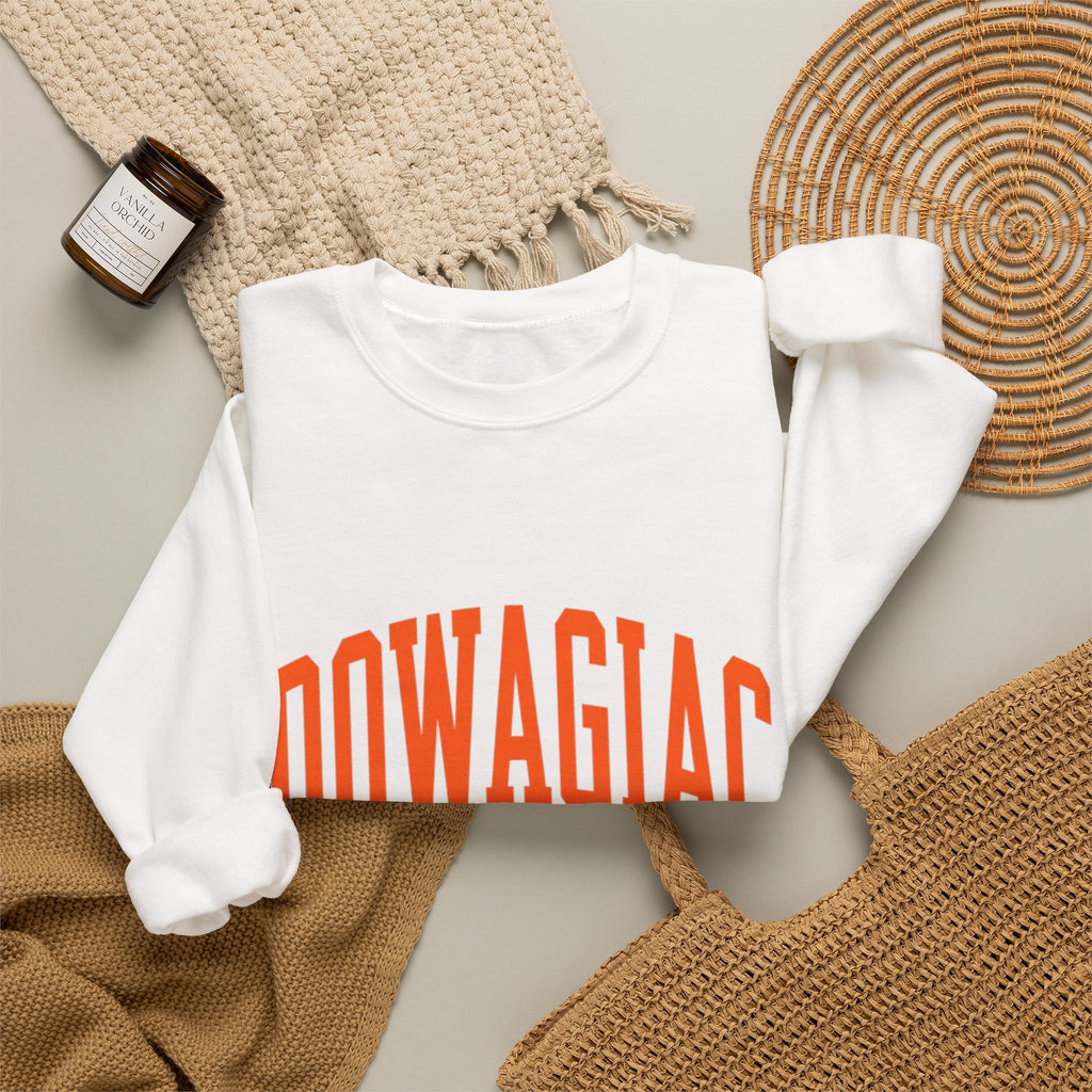 Adult Unisex DOWAGIAC with D logo sleeve Crewneck