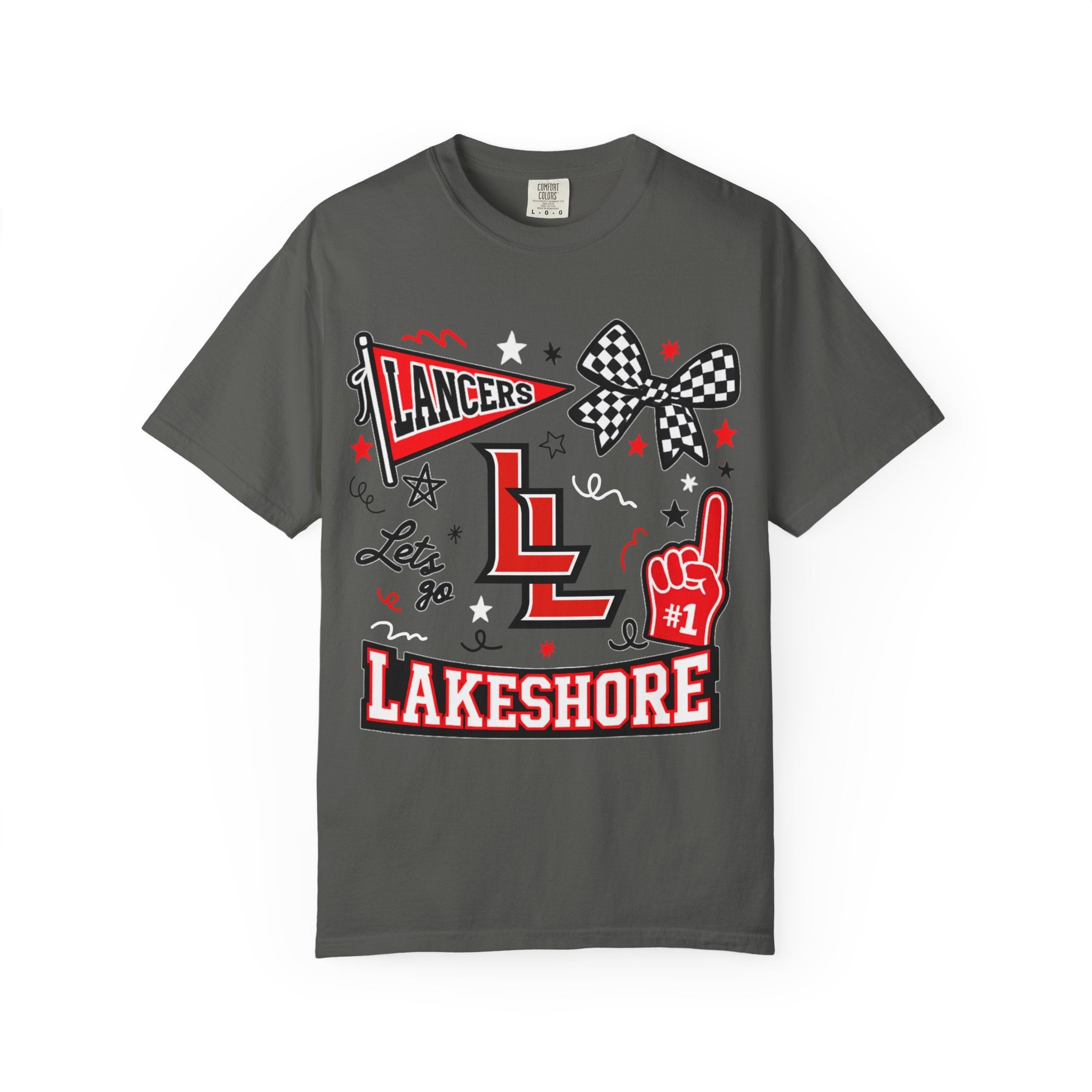 Lakeshore Lancers School Spirit Unisex Garment-Dyed T-shirt