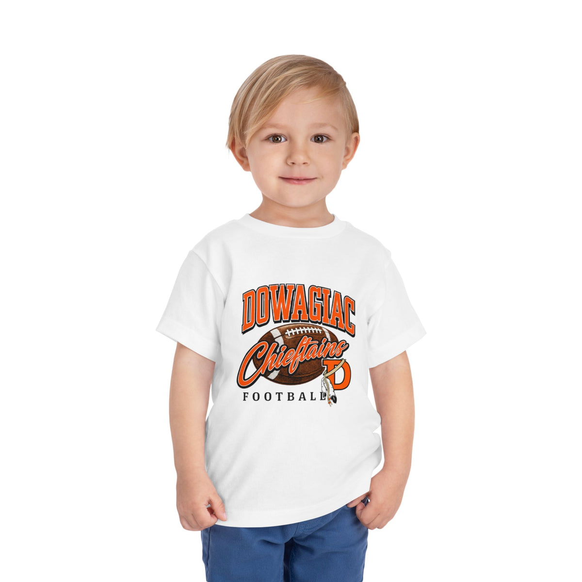 Toddler DOWAGIAC Chieftains Football Tshirt