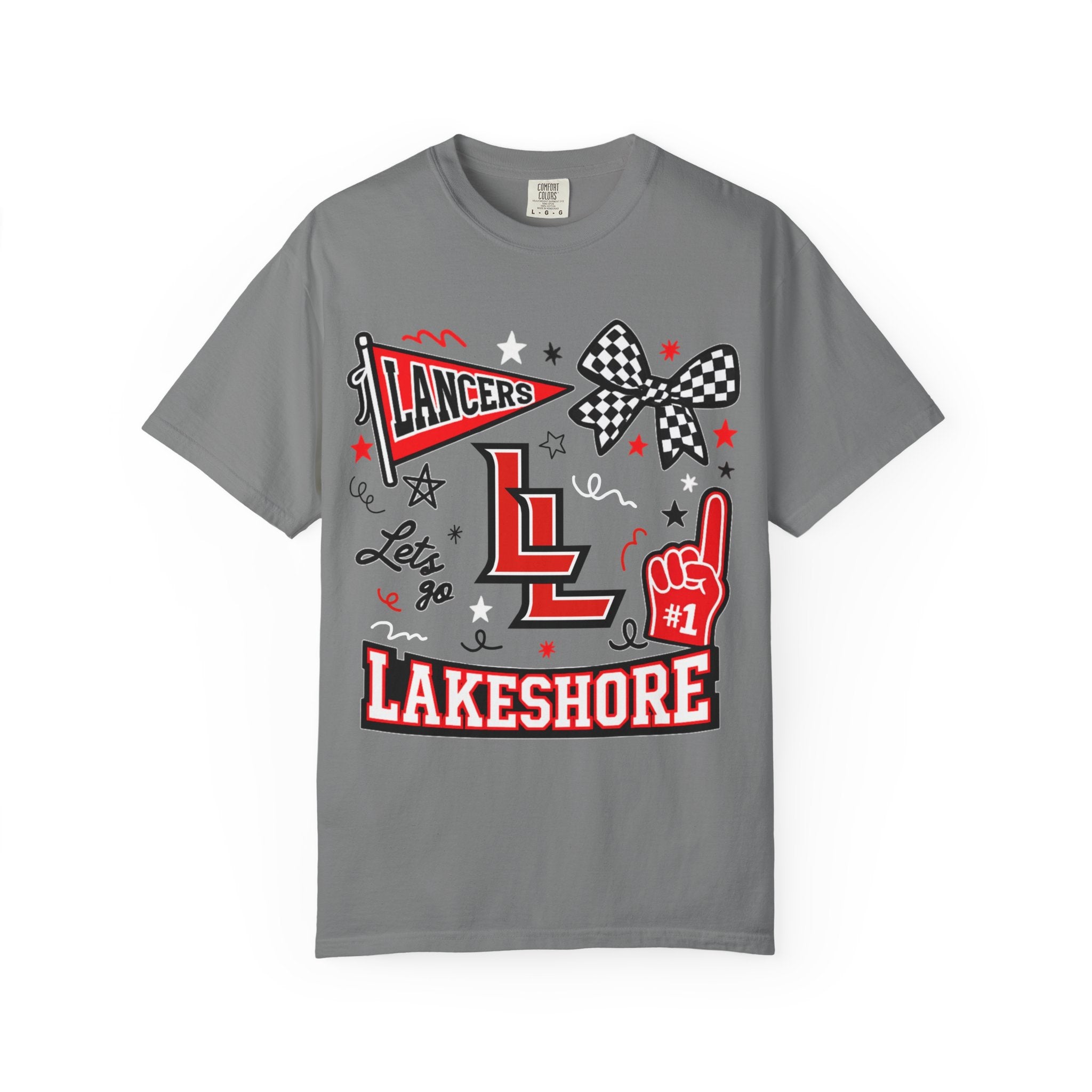 Lakeshore Lancers School Spirit Unisex Garment-Dyed T-shirt
