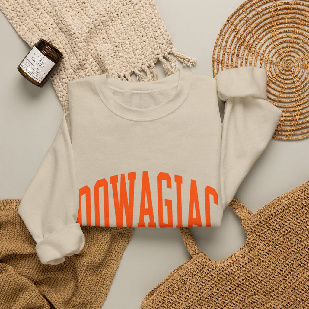 Adult Unisex DOWAGIAC with D logo sleeve Crewneck