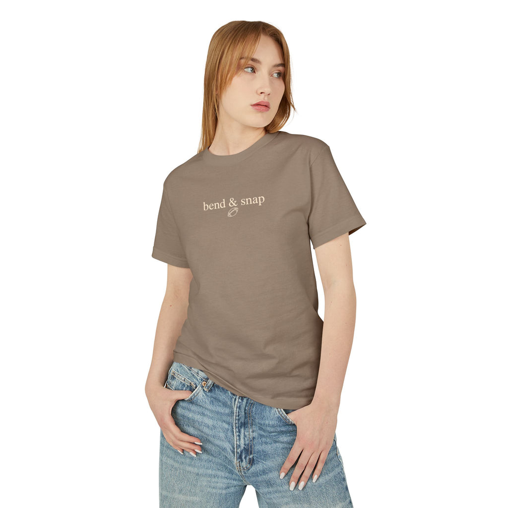 Adult Unisex Garment-Dyed Heavyweight Cotton Tee BEND & SNAP FOOTBALL