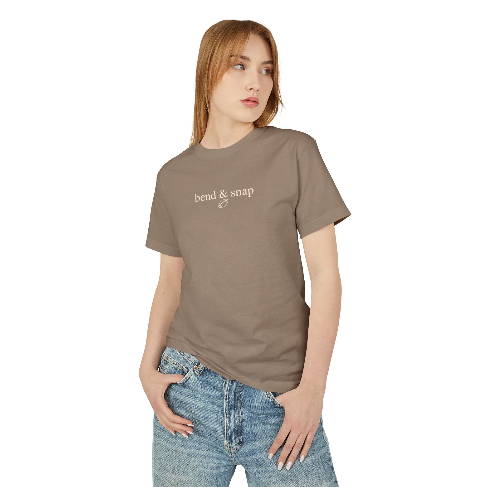 Adult Unisex Garment-Dyed Heavyweight Cotton Tee BEND & SNAP FOOTBALL