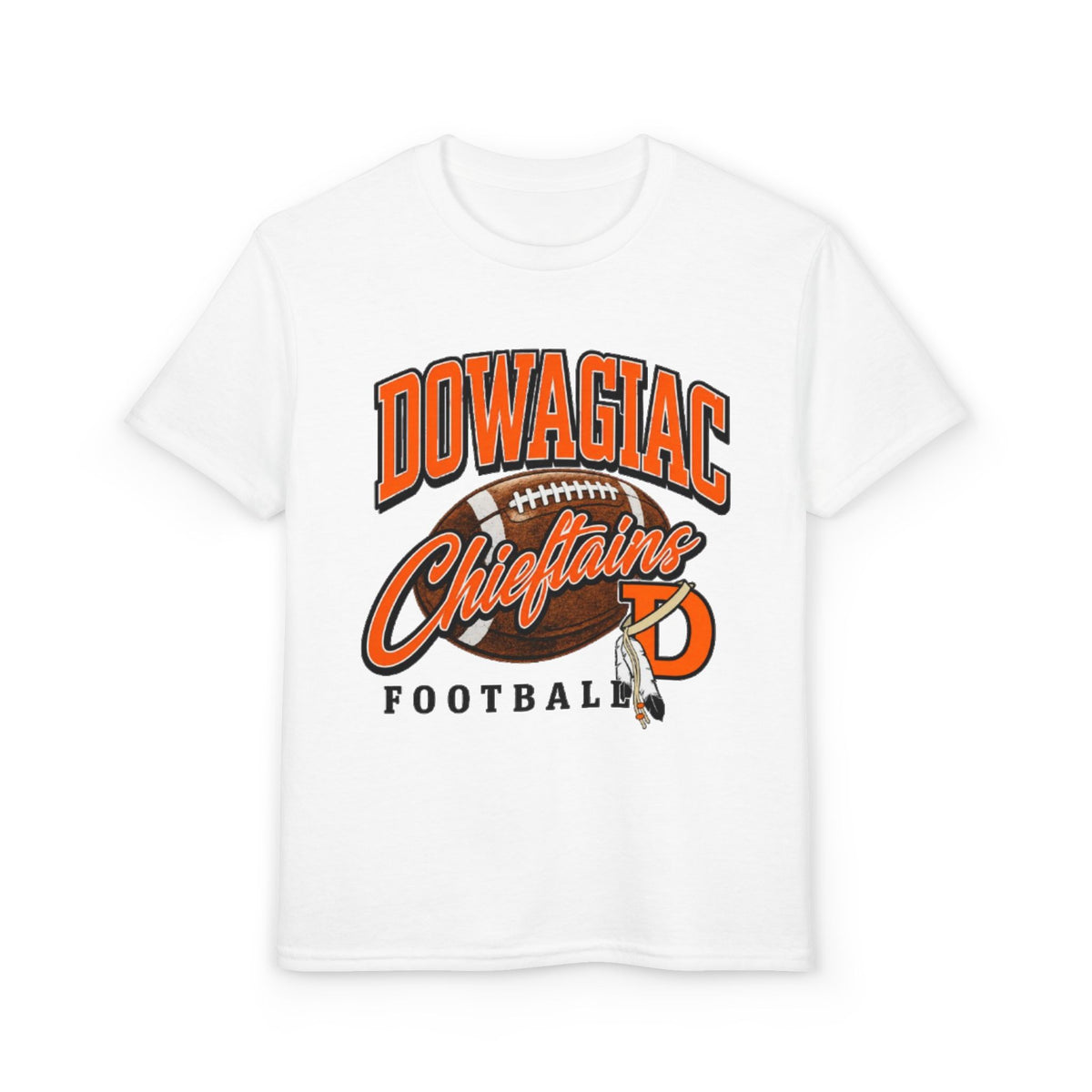 YOUTH Dowagiac Chieftains Football Tshirt