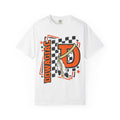Dowagiac D T-Shirt — Vintage Checkered School Spirit Tee