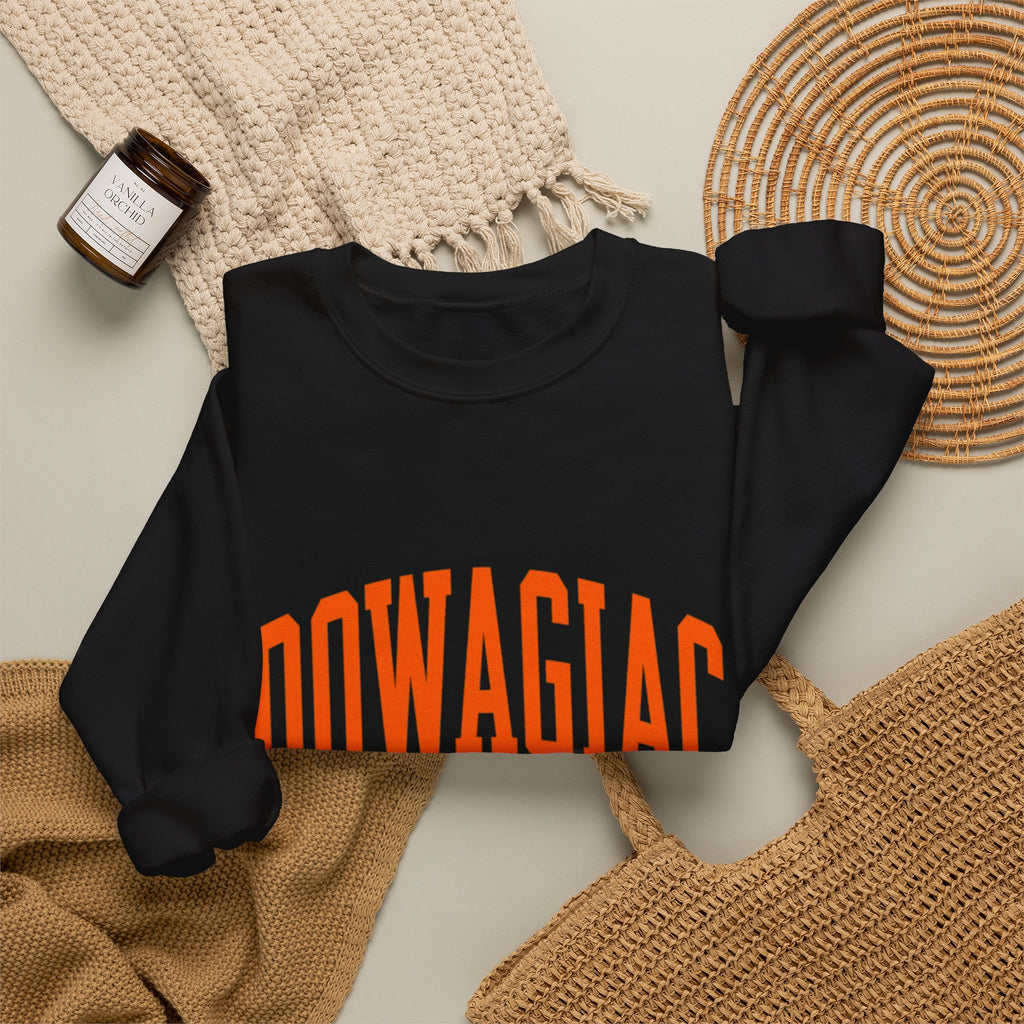 Adult Unisex DOWAGIAC with D logo sleeve Crewneck