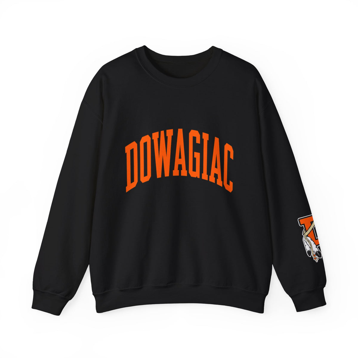 Adult Unisex DOWAGIAC with D logo sleeve Crewneck
