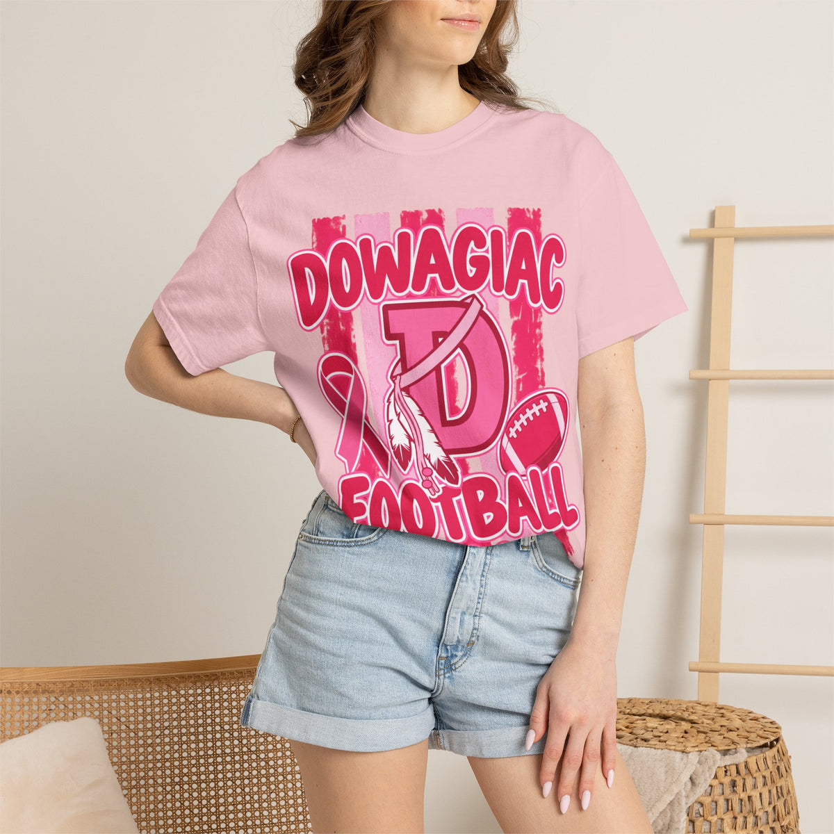 Adult Unisex Garment-Dyed T-shirt PINK OUT