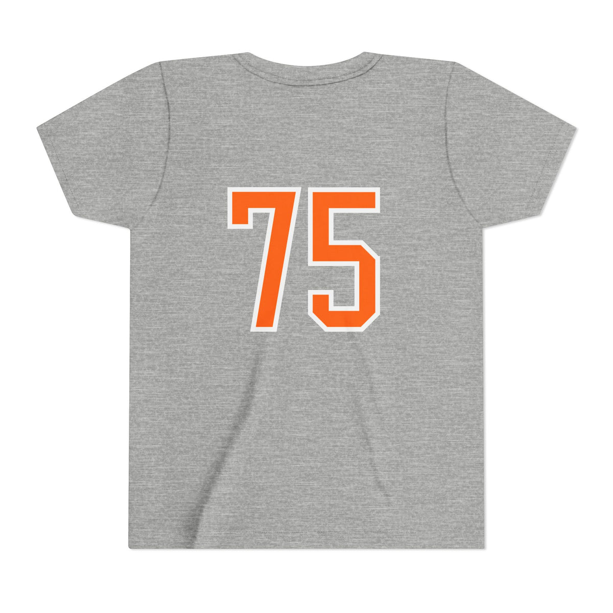 Senior Sister Youth Tee - Custom Player Number 75 Football Mom/Daughter Shirt